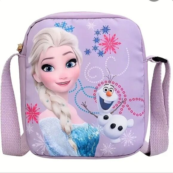 Kids Disney Purple Frozen Elsa Bag Purse - Picture 1 of 3
